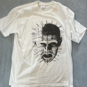 Authentic Supreme White T shirt, Size L